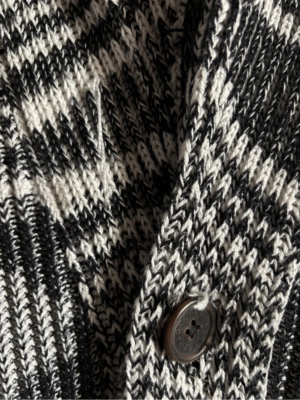 Vintage Missoni Italy Space Dye Cardigan Size L Oversized Sweater